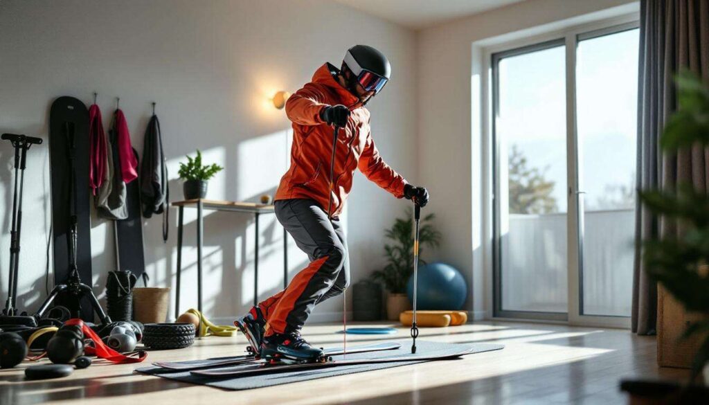 Skifahrer trainieren daheim – 8 Home-Workout Übungen für die Piste